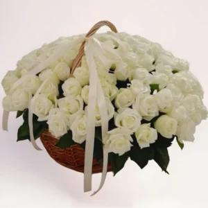 101 делая роза в корзине в Алматы