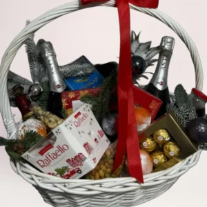 Новогодняя корзина Silver Sparkle Basket Алматы