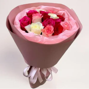15 микс роз Алматы