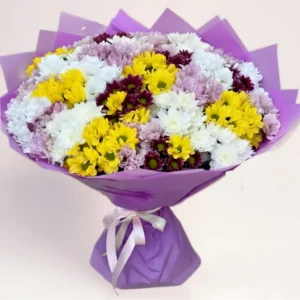 25 микс хризантем Алматы