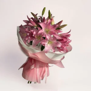 Букет из 11 розовых лилий Алматы