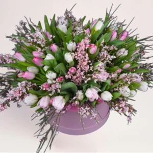 Коробка тюльпанов Алматы