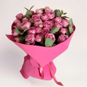 Букет из пионовидных роз Velvet Bloom Theory Алматы