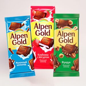 Шоколад Alpen Gold — плитки шоколада ассортимент вкусов