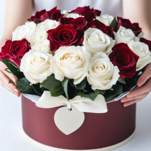 Розы в коробке в Алматы