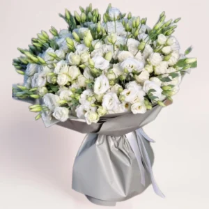Букет из белой эустомы